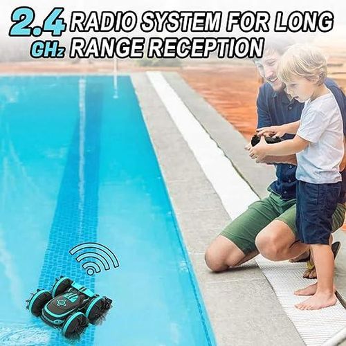 Amphibious Stunt RC Car – 2.4GHz Remote & Gesture Watch, All-Terrain Water + Land