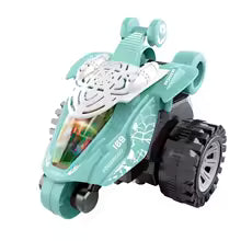 Five-Wheel Stunt Car 360° Rotating Toy – Automatic Flashing Light Car for Kids