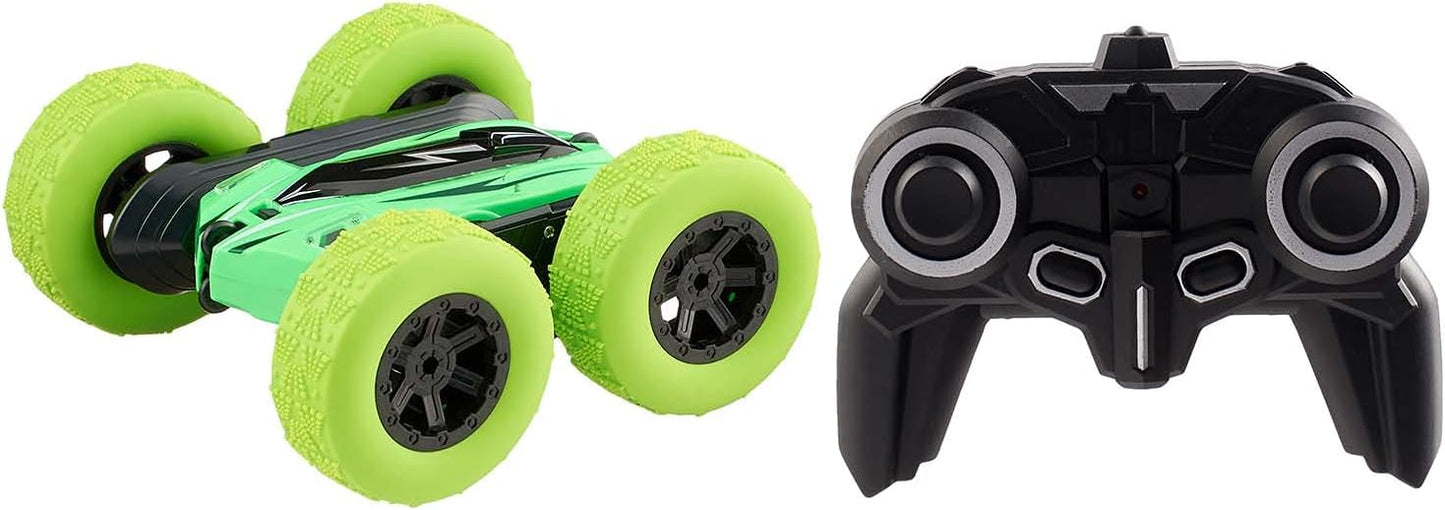 Rechargeable Double-Sided RC Stunt Car – 360° Rotation, Flip, Drift, LED Light