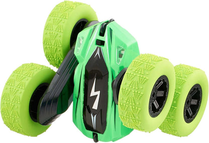 Rechargeable Double-Sided RC Stunt Car – 360° Rotation, Flip, Drift, LED Light