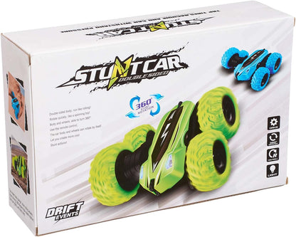 Rechargeable Double-Sided RC Stunt Car – 360° Rotation, Flip, Drift, LED Light