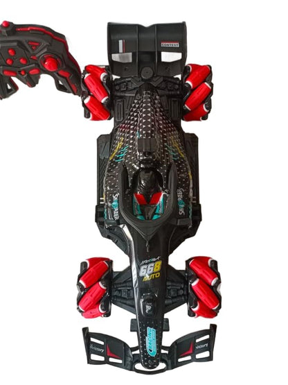 Hand Gesture & Remote Control Stunt Racer Car