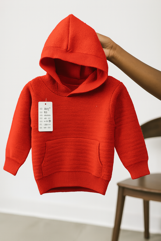 Unisex Fancy Pullover Hoodie Sweater – Warm & Cozy (0-24 Months)