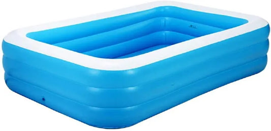Large Rectangular Family Inflatable Swimming Pool – 260 x 175 x 20 cm