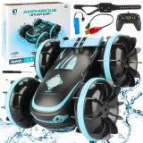 Amphibious Stunt RC Car – 2.4GHz Remote & Gesture Watch, All-Terrain Water + Land