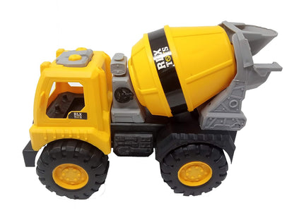 Heavy-Duty Construction Truck Toy– Rotating Drum, Durable Plastic