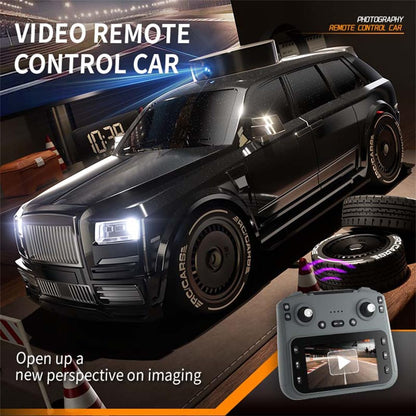 4WD FPV HD Camera Remote Control Drift Racing Car with Screen Controller, 360° Rotating Camera & Interchangeable Drift/Racing Tires – 2.4GHz RC Car for Kids