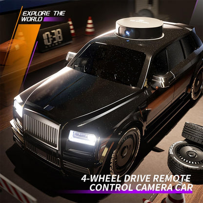 4WD FPV HD Camera Remote Control Drift Racing Car with Screen Controller, 360° Rotating Camera & Interchangeable Drift/Racing Tires – 2.4GHz RC Car for Kids