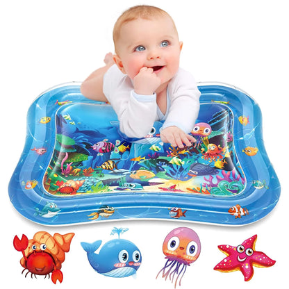 Ocean Theme Baby Water Play Mat for Tummy Time – 65 x 50 cm