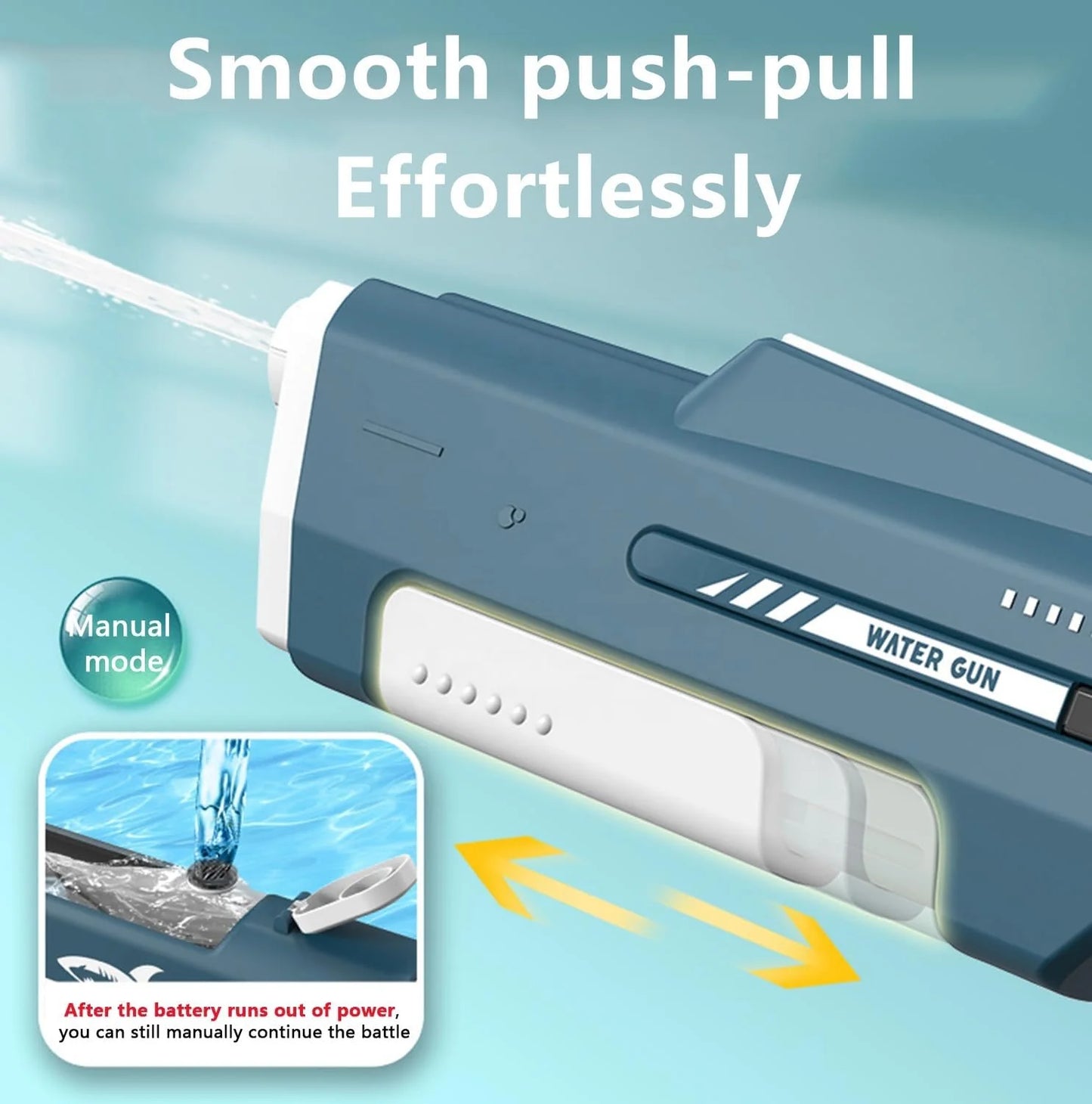 Rechargeable Water Gun for Kids – Long Range Electric Blaster