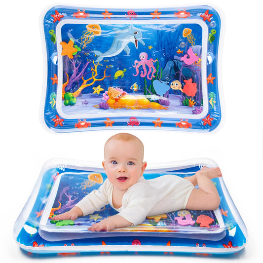 Ocean Theme Baby Water Play Mat for Tummy Time – 65 x 50 cm